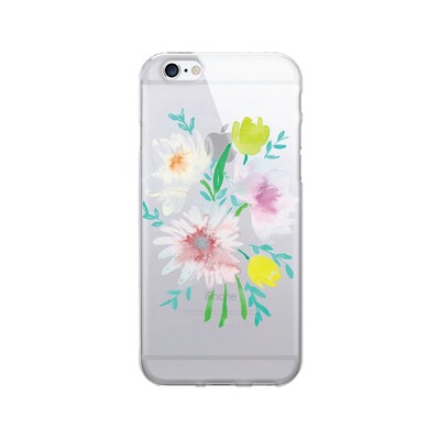 OTM  Prints Clear Phone Case, Bouquet Blue , iPhone 7/7S (OP-IP7V1CG-A-34)
