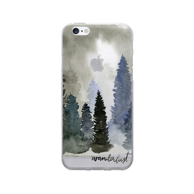 OTM  Prints Clear Phone Case, WanderLust, iPhone 7/7S (OP-IP7V1CG-A-42)