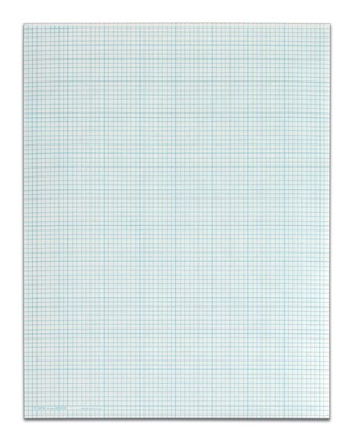 TOPS Notepad, 8.5" x 11", Graph Ruled, White, 50 Sheets/Pad (35081)