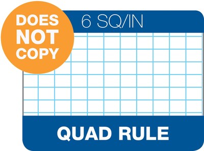 TOPS Notepad, 8.5" x 11" (US letter), Graph Ruled, White, 50 Sheets/Pad, 1 Pad/Pack (TOP 33061)