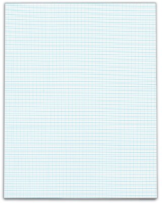 TOPS Notepad, 8.5" x 11", Graph Ruled, White, 50 Sheets/Pad (33101)