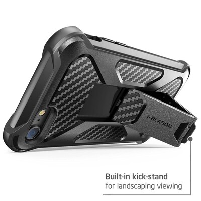 i-Blason Apple iPhone 7 Transformer Series Kickstand Case with Holster - Black (752454312634)