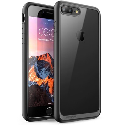 SUPCASE Apple iPhone 7 Plus Unicorn Beetle Style Series Hybrid Clear Case - Black (752454313655)