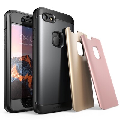 SUPCASE Apple iPhone 7 Water Resistant Fullbody Protective Case with Screen and 3 Interchangeable Covers (752454313006)