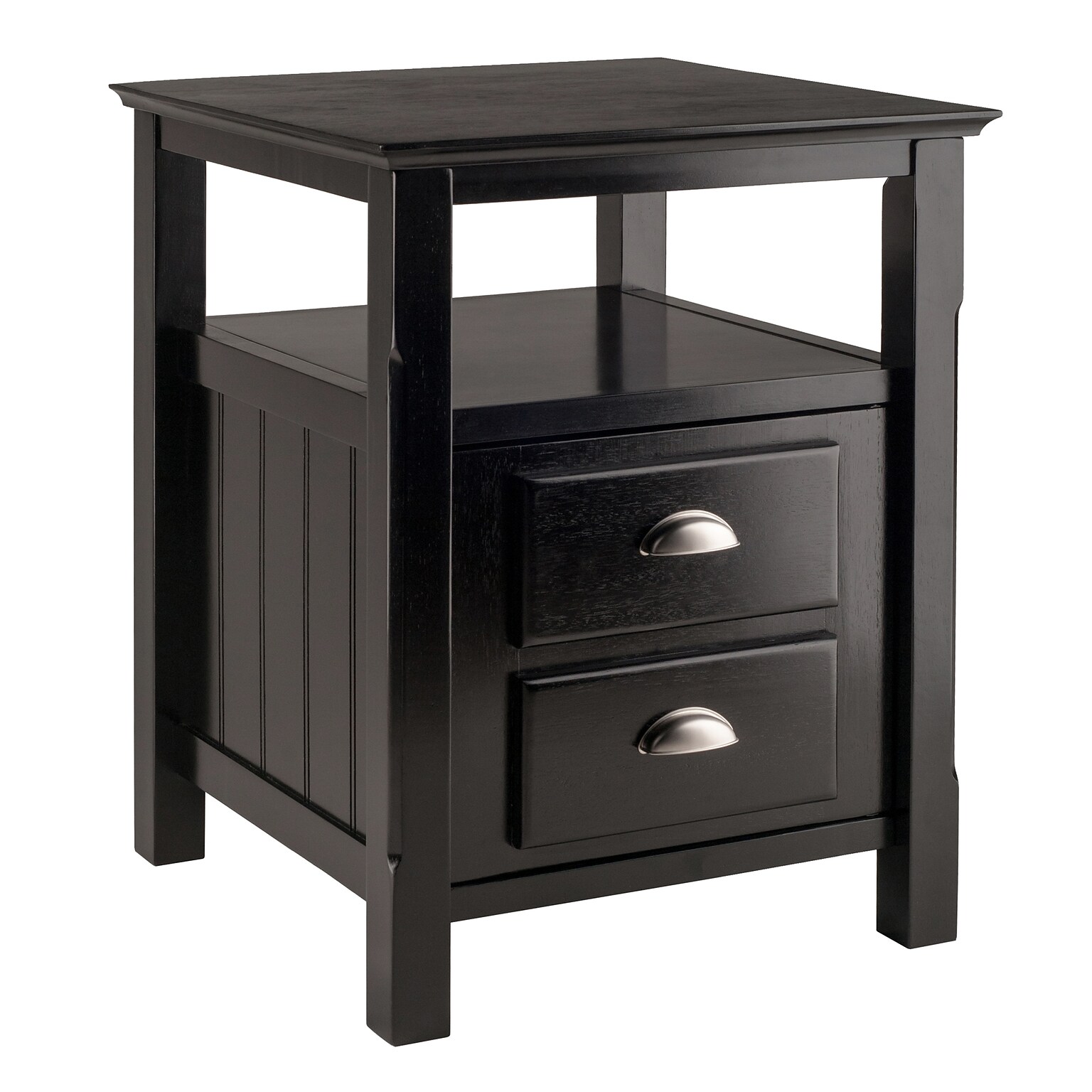 Winsome Trading Timber Side Table, Black, Each (20920WTI)