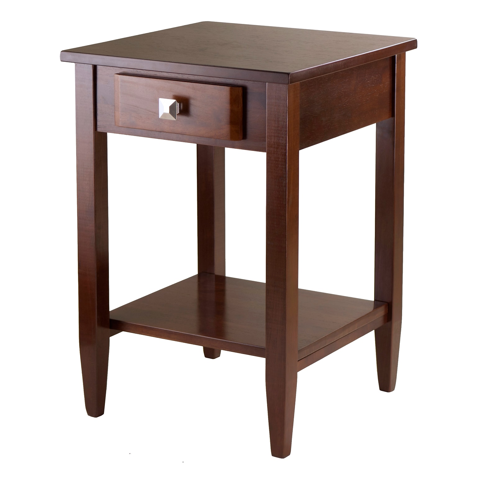 Winsome Richmond 25.98 x 17.95 x 18.68 Wood End Table Tapered Leg, Antique Walnut