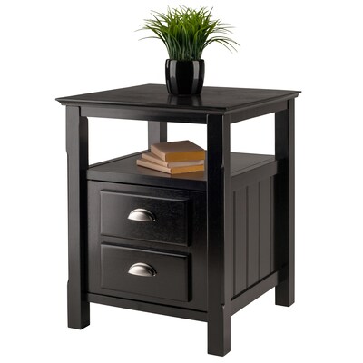 Winsome Trading Timber Side Table, Black, Each (20920WTI)