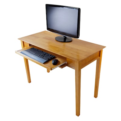 Winsome Studio 42"W Beech Wood Computer Desk, Honey (WINSOME TRADING)