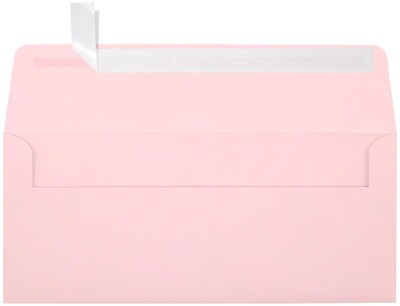 LUX 70lbs. 4 1/8 x 9 1/2 #10 Square Flap Envelopes, Candy Pink, 1000/BX