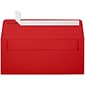 LUX Square Flap Self Seal #10 Invitation Envelope, 4 1/2" x 9 1/2", Ruby Red, 500/Box (EX4860-18-500)