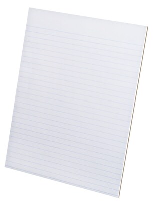 Ampad Evidence, 8-1/2" x 11", White, Glue-Top Writing Pad, Narrow Ruled, Dozen (21-118)