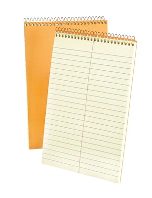 Ampad Steno Books, 6 x 9, Gregg Ruled, Greentint, 80 Sheets/Pad, 72 Pads/Carton (25-274)