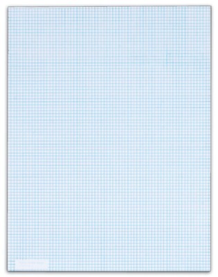 TOPS Graph Pad, 8.5" x 11", Graph Ruled, White, 50 Sheets/Pad (33081)