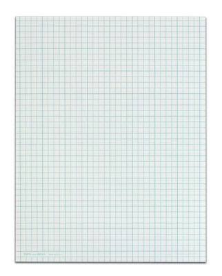 TOPS Graph Pad, 8.5" x 11", Graph Ruled, White, 50 Sheets/Pad (35041)