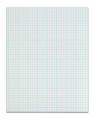 TOPS Graph Pad, 8.5" x 11", Graph Ruled, White, 50 Sheets/Pad (35041)