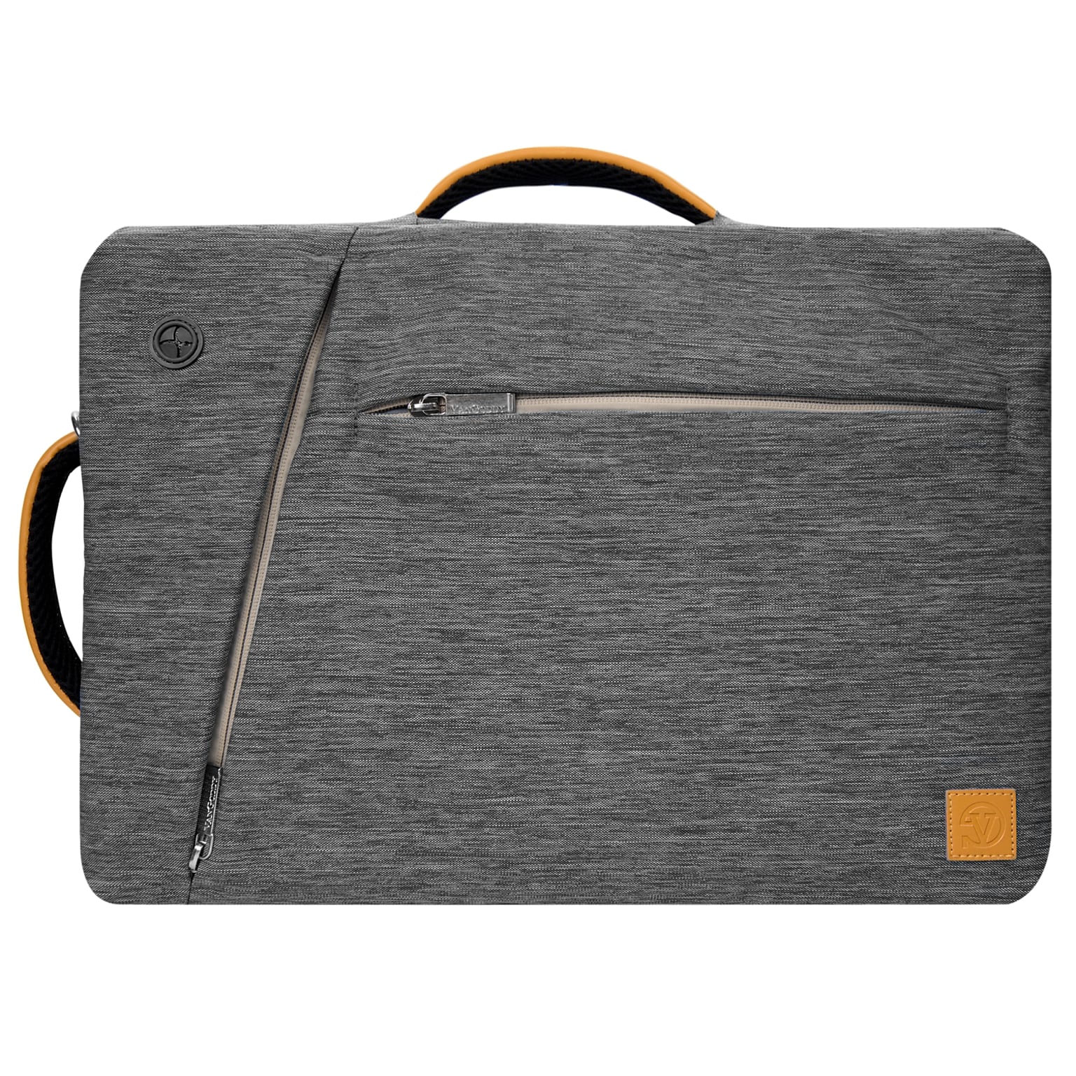 VanGoddy Laptop Messenger, Gray Nylon (LAPLEA032)