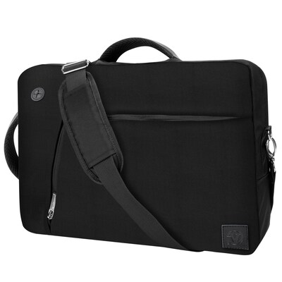 Vangoddy Laptop Messenger, Black Nylon (LAPLEA033)