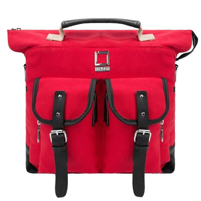 Lencca Mini Phlox Hybrid Backpack and Messenger Bag, Red LENLEA051)