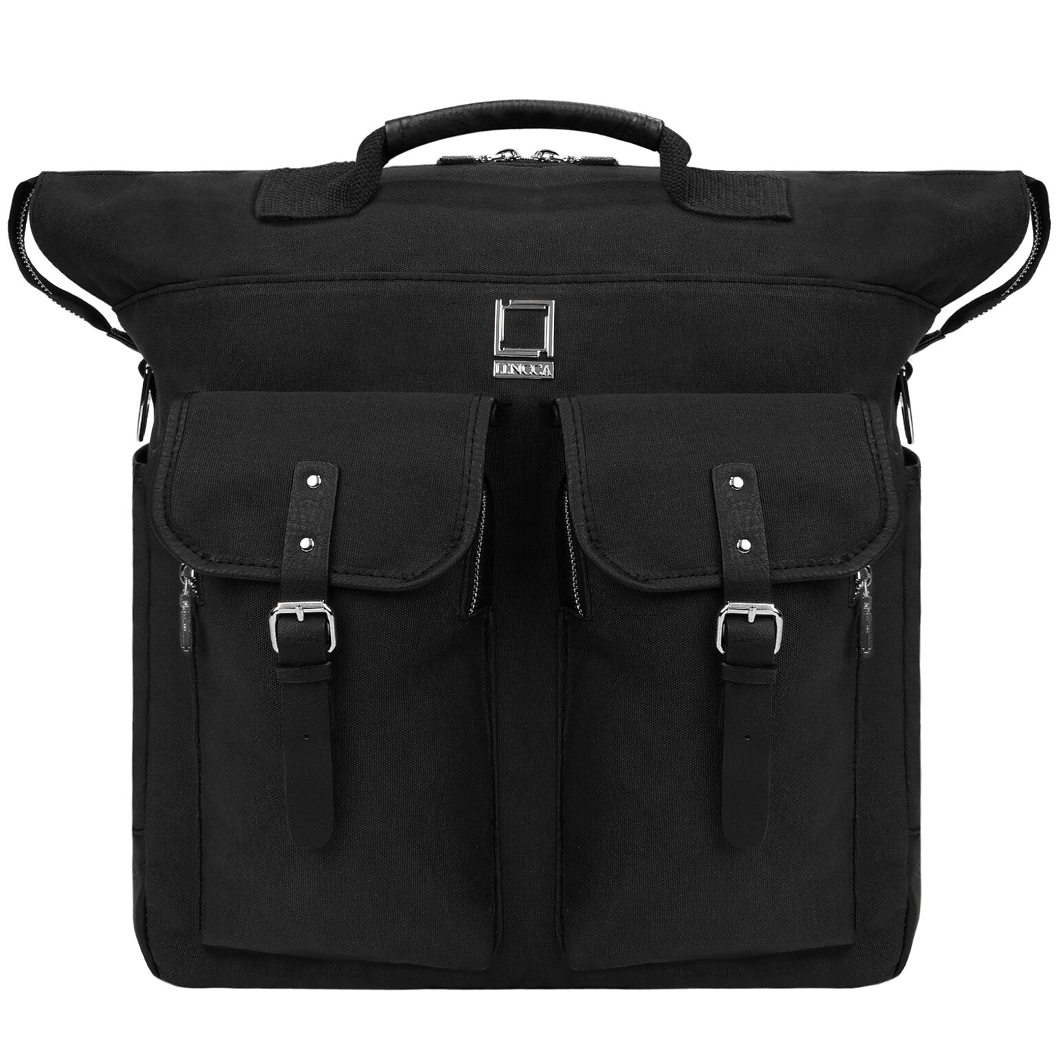 Lencca Phlox Hybrid Backpack and Messenger Bag Black 15.4 Inch (LENLEA060)