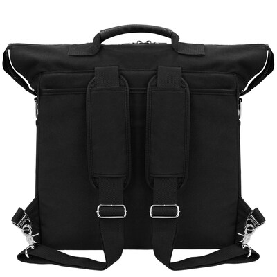 Lencca Phlox Hybrid Backpack and Messenger Bag Black 15.4 Inch (LENLEA060)