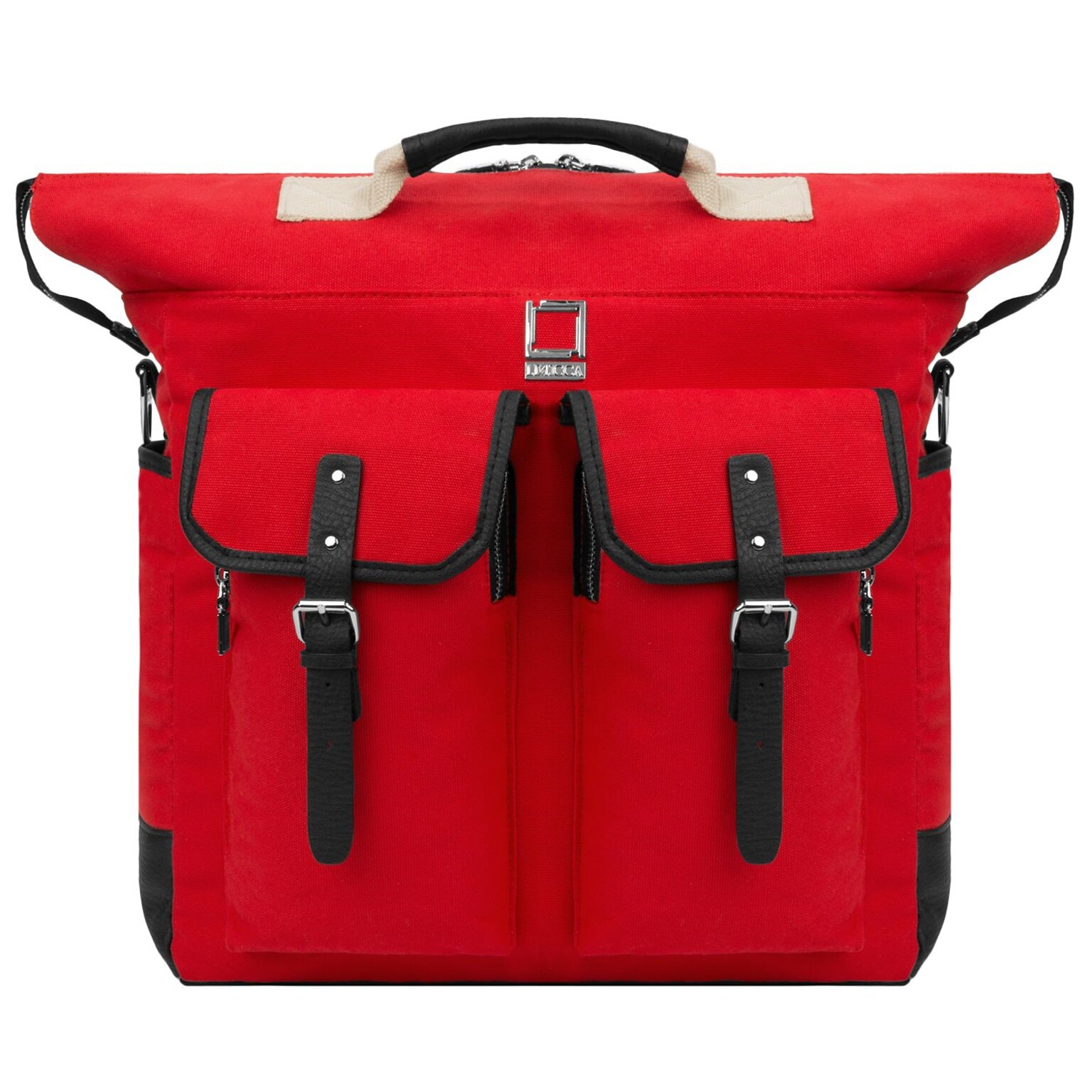 Lencca Phlox Hybrid Backpack and Messenger Bag Red 15.4 Inch(LENLEA061)