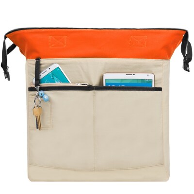 Lencca Phlox Hybrid Backpack and Messenger Bag Orange 15.4 Inch (LENLEA063)