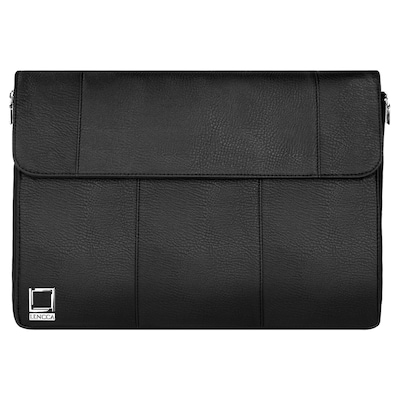 Lencca Axis 15.4 Canvas Laptop Bag, TSA Checkpoint Friendly, Black (LENLEA322)