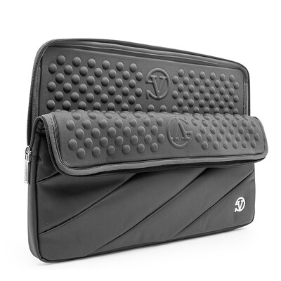 Vangoddy Jam Nylon Laptop Protector Sleeve 15.6" Gray