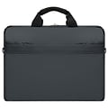 Vangoddy Adler Laptop Shoulder Bag 15.6 (Metallic Gray with Black Trim)