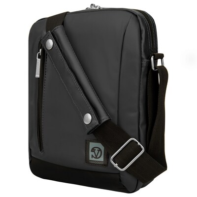 Vangoddy Adler Laptop Shoulder Bag 10.2" (Metallic Gray with Black Trim)