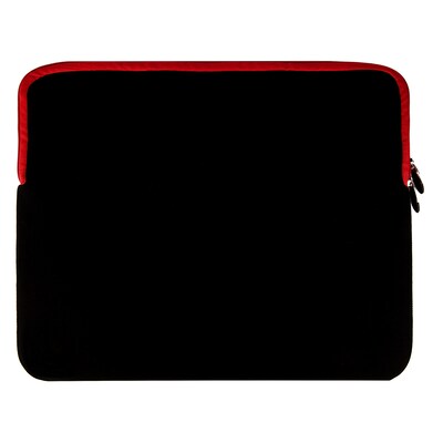 Vangoddy Laptop Carrying Sleeve with Front Pocket Fits up to 17 Laptops (Black with Red Trim)