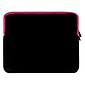 Vangoddy Neoprene Laptop Protector Sleeve Fits up to 15" Laptops (Black with Pink Trim)