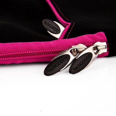 Vangoddy Neoprene Laptop Protector Sleeve Fits up to 15" Laptops (Black with Pink Trim)