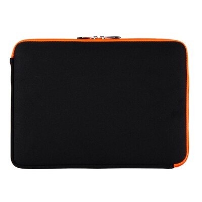 Vangoddy Neoprene Laptop Protector Sleeve Fits up to 15" Laptops (Black with Orange Trim)