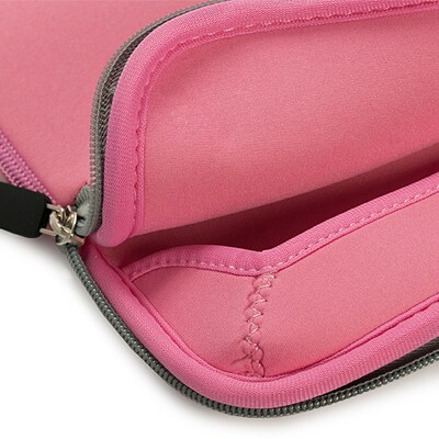 Vangoddy Laptop Carrying Sleeve with Front Pocket Fits up to 17" Laptops (Pink)