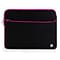 Vangoddy Laptop Carrying Sleeve with Front Pocket Fits up to 17 Laptops (Black with Pink Trim)