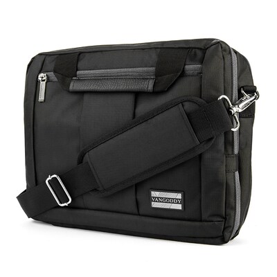 Vangoddy El Prado (Small) Laptop Messenger/Backpack (Black)