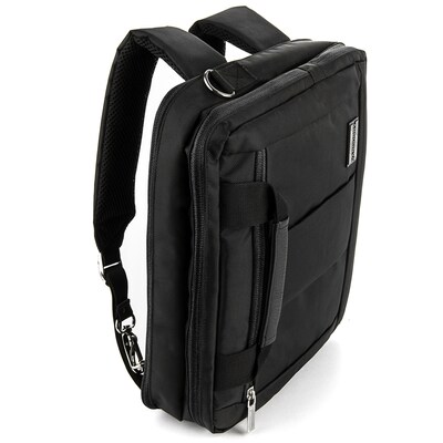 Vangoddy El Prado (Small) Laptop Messenger/Backpack (Black)