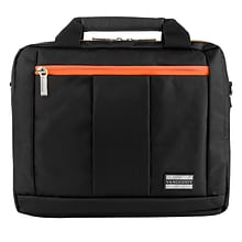 Vangoddy El Prado (Small) Laptop Messenger/Backpack (Black/Orange)