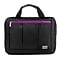 Vangoddy El Prado (Medium) Laptop Messenger/Backpack (Black/Purple)