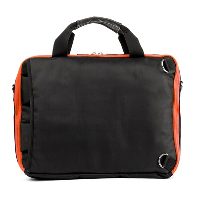 Vangoddy El Prado (Large) Laptop Messenger/Backpack (Black/Orange)