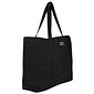 Vangoddy Isling Water Repellant Tote Bag w/ Removable Zippered Pouch (Black/Black)