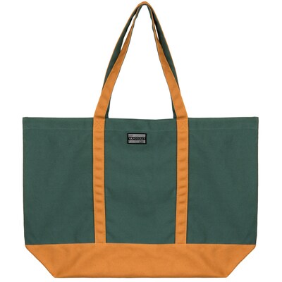 Vangoddy Isling Water Repellant Tote Bag w/ Removable Zippered Pouch (Pine/Brown)