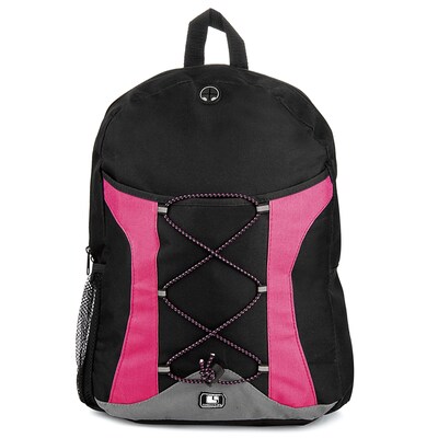 SumacLife Canvas Athletic Laptop Backpack (Magenta)