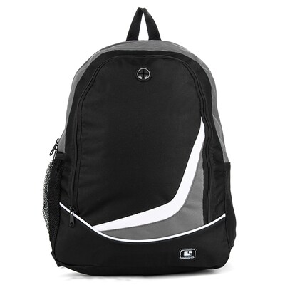 SumacLife Compact Lightweight Nylon Casual Daypack 15 Laptop Backpack, Gray (NBKLEA472)