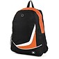 SumacLife Compact Lightweight Nylon Casual Daypack 15" Laptop Backpack, Orange (NBKLEA479)