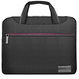 Vangoddy NineO Nylon Laptop Messenger Bag, Grey/Pink (NBKLEA505)