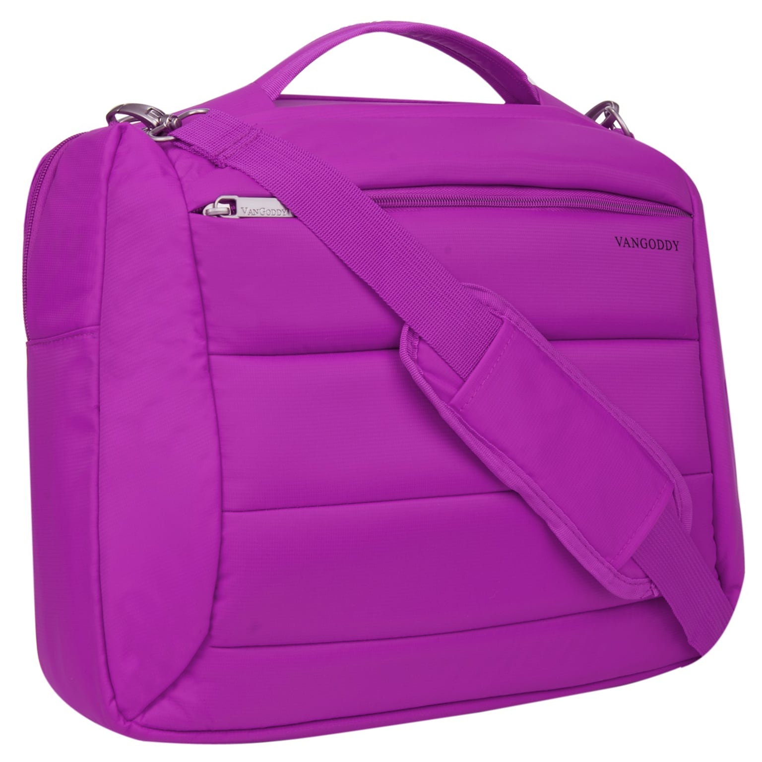 Vangoddy Bonni 2 in 1, 15.6 Laptop Protector Shoulder Bag Backpack (Purple)