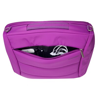 Vangoddy Bonni 2 in 1, 15.6" Laptop Protector Shoulder Bag Backpack (Purple)
