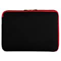 Vangoddy Neoprene Laptop Carrying Sleeve Fits up to 14 Laptops (Black with Red Trim)